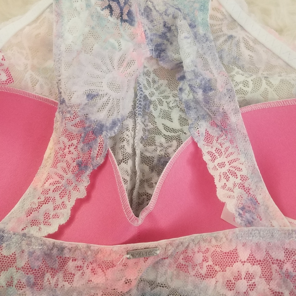 VS PINK FLORAL PASTEL HIGH NECK PUSH UP BR… - Picture 13 of 16